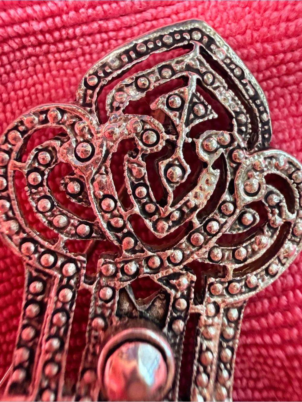 1940’s Silver Filigree Brooch passed over by Great Grandmother from Germany